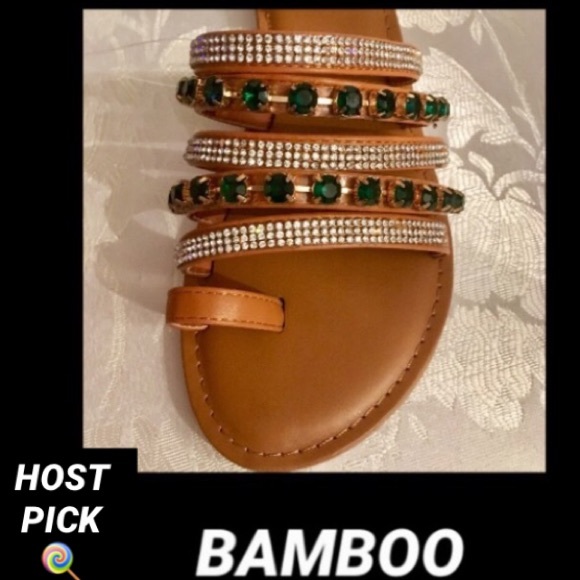 BAMBOO LAST ONE Festival Jeweled Flat - Picture 2 of 7
